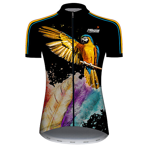 21Grams Women's Short Sleeve Cycling Jersey Summer Spandex Polyester Black / Yellow Feather Parrot Animal Bike Jersey Top Mountain Bike MTB Road Bike Cycling UV Resistant Quick Dry Breathable Sports
21Grams Women's Short Sleeve Cycling Jersey Summer Spandex Polyester Black / Yellow Feather Parrot Animal Bike Jersey Top Mountain Bike MTB Road Bike Cycling UV Resistant Quick Dry Breathable Sports