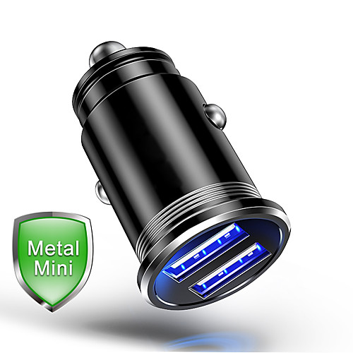 Mini Dual USB Ports Quick Charge QC 3.0 Metal Car Charger Car USB Fast Charger Quick Charger Car-Charger For iPhone USB Type-C
Mini Dual USB Ports Quick Charge QC 3.0 Metal Car Charger Car USB Fast Charger Quick Charger Car-Charger For iPhone USB Type-C
