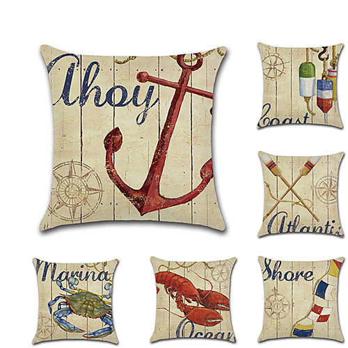 6 pcs Faux Linen Pillow Cover, Animal Mediterranean Leisure Square Traditional Classic
6 pcs Faux Linen Pillow Cover, Animal Mediterranean Leisure Square Traditional Classic