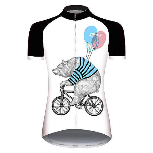 21Grams Women's Short Sleeve Cycling Jersey Summer Spandex Polyester BlackWhite Novelty Balloon Bear Bike Jersey Top Mountain Bike MTB Road Bike Cycling UV Resistant Quick Dry Breathable Sports
21Grams Women's Short Sleeve Cycling Jersey Summer Spandex Polyester BlackWhite Novelty Balloon Bear Bike Jersey Top Mountain Bike MTB Road Bike Cycling UV Resistant Quick Dry Breathable Sports