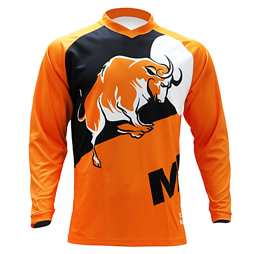 21Grams Men's Long Sleeve Cycling Jersey Downhill Jersey Dirt Bike Jersey Summer Spandex Polyester Black / Orange Novelty Cow Bike Jersey Top Mountain Bike MTB Road Bike Cycling UV Resistant Quick
21Grams Men's Long Sleeve Cycling Jersey Downhill Jersey Dirt Bike Jersey Summer Spandex Polyester Black / Orange Novelty Cow Bike Jersey Top Mountain Bike MTB Road Bike Cycling UV Resistant Quick