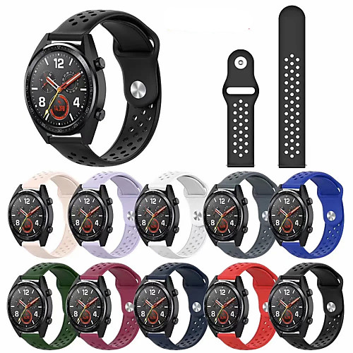 Watch Band for Gear S3 Classic / Huawei Watch GT / Vivoactive 3 Samsung Galaxy / Huawei Sport Band Silicone Wrist Strap
Watch Band for Gear S3 Classic / Huawei Watch GT / Vivoactive 3 Samsung Galaxy / Huawei Sport Band Silicone Wrist Strap