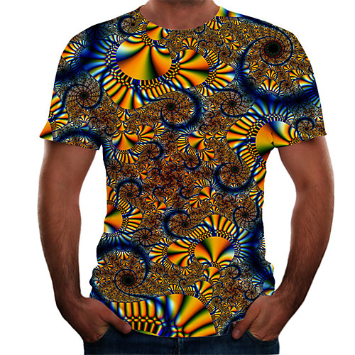 Men's T shirt Shirt Color Block 3D Plus Size Print Short Sleeve Daily Slim Tops Basic Round Neck Brown
Men's T shirt Shirt Color Block 3D Plus Size Print Short Sleeve Daily Slim Tops Basic Round Neck Brown