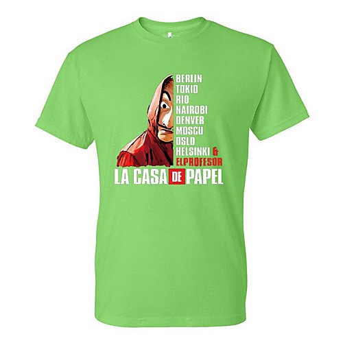 Inspired by la casa de papel Dali Cosplay Costume T-shirt Polyster Print Printing T-shirt For Men's / Women's
Inspired by la casa de papel Dali Cosplay Costume T-shirt Polyster Print Printing T-shirt For Men's / Women's