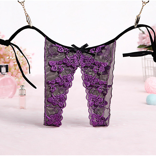 Women's Normal Flower / Cut Out / Lace G-strings & Thongs Panties Micro-elastic Mid Waist 1 PC Blue One-Size / Bow / Bow
Women's Normal Flower / Cut Out / Lace G-strings & Thongs Panties Micro-elastic Mid Waist 1 PC Blue One-Size / Bow / Bow