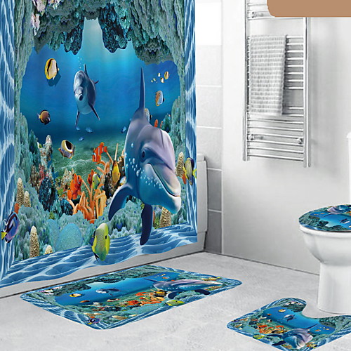Dolphin Underwater World 3D Digital Printed Full Polyester Waterproof Shower Curtain 72 Inch
Dolphin Underwater World 3D Digital Printed Full Polyester Waterproof Shower Curtain 72 Inch