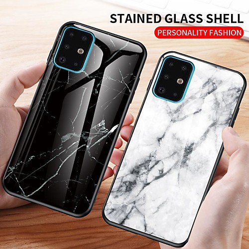 Luxury Marble Tempered Glass Case For Samsung Galaxy S20 Ultra S20 Plus S10 Plus 5G S10e S8 S9 Plus Note 10 Pro Note 9 Note 8 Shockproof Back Cover Soft TPU Edge Protection
Luxury Marble Tempered Glass Case For Samsung Galaxy S20 Ultra S20 Plus S10 Plus 5G S10e S8 S9 Plus Note 10 Pro Note 9 Note 8 Shockproof Back Cover Soft TPU Edge Protection