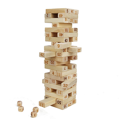 1 pcs Building Blocks Stacking Game Stacking Tumbling Tower Jenga Professional Balance Kid's Adults' Boys' Girls' Toys Gifts
1 pcs Building Blocks Stacking Game Stacking Tumbling Tower Jenga Professional Balance Kid's Adults' Boys' Girls' Toys Gifts