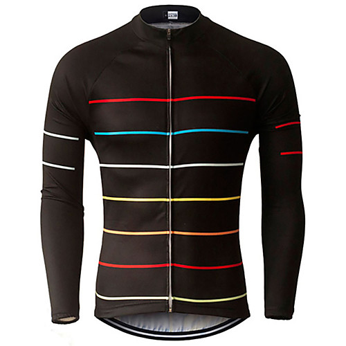 21Grams Men's Long Sleeve Cycling Jersey Summer Spandex Polyester Black Stripes Solid Color Bike Jersey Top Mountain Bike MTB Road Bike Cycling UV Resistant Quick Dry Breathable Sports Clothing
21Grams Men's Long Sleeve Cycling Jersey Summer Spandex Polyester Black Stripes Solid Color Bike Jersey Top Mountain Bike MTB Road Bike Cycling UV Resistant Quick Dry Breathable Sports Clothing