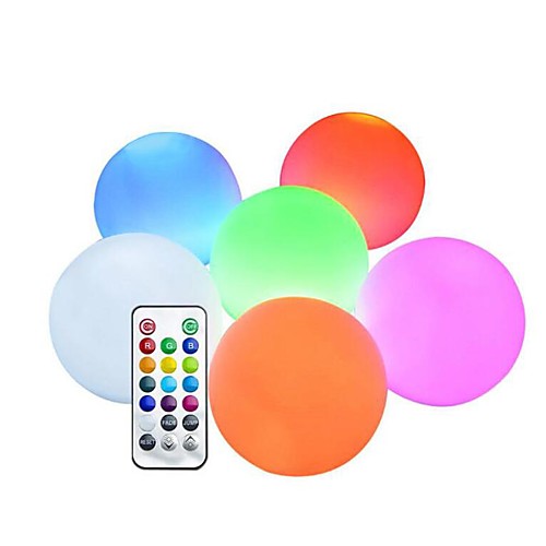 LED RGB Floating Pool Lights Submersible Lights LED Outdoor Lighting for Swimming Pool Beach Garden Pond Decoration Remote Control Color Changing IP65 Waterproof 1pc 6pcs
LED RGB Floating Pool Lights Submersible Lights LED Outdoor Lighting for Swimming Pool Beach Garden Pond Decoration Remote Control Color Changing IP65 Waterproof 1pc 6pcs