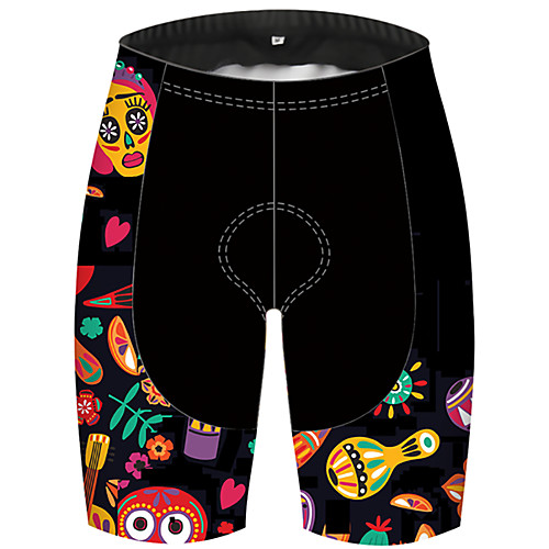 21Grams Men's Cycling Shorts Summer Spandex Polyester Bike Shorts Pants Padded Shorts / Chamois Ultraviolet Resistant Quick Dry Breathable Sports Sugar Skull Skull Floral Botanical Black / Yellow
21Grams Men's Cycling Shorts Summer Spandex Polyester Bike Shorts Pants Padded Shorts / Chamois Ultraviolet Resistant Quick Dry Breathable Sports Sugar Skull Skull Floral Botanical Black / Yellow