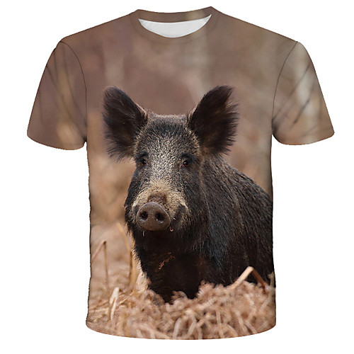 Men's T shirt Shirt 3D Animal Print Short Sleeve Daily Tops Streetwear Exaggerated Round Neck Rainbow
Men's T shirt Shirt 3D Animal Print Short Sleeve Daily Tops Streetwear Exaggerated Round Neck Rainbow