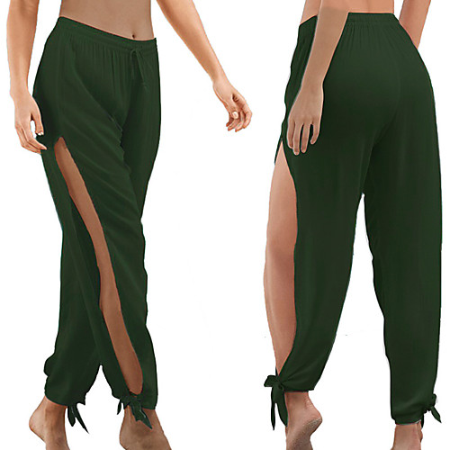 Women's High Waist Yoga Pants High Split Pants / Trousers Breathable Quick Dry Solid Color Khaki Green Fitness Gym Workout Sports Activewear Loose
Women's High Waist Yoga Pants High Split Pants / Trousers Breathable Quick Dry Solid Color Khaki Green Fitness Gym Workout Sports Activewear Loose
