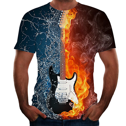 Men's T shirt Shirt Graphic Flame Simulation Plus Size Print Short Sleeve Daily Tops Basic Streetwear Round Neck Rainbow
Men's T shirt Shirt Graphic Flame Simulation Plus Size Print Short Sleeve Daily Tops Basic Streetwear Round Neck Rainbow