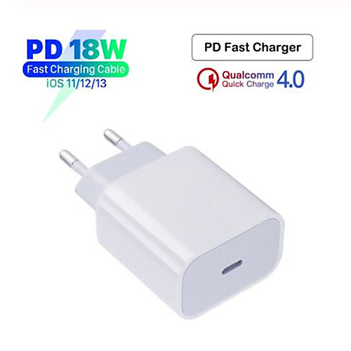 Original 18W PD QC4.0 3.0 Fast Charger for Apple iPhone 11 Pro 8 Plus XR XS Max iPad mini USB Type-C Quick Charge Travel Adapte
Original 18W PD QC4.0 3.0 Fast Charger for Apple iPhone 11 Pro 8 Plus XR XS Max iPad mini USB Type-C Quick Charge Travel Adapte
