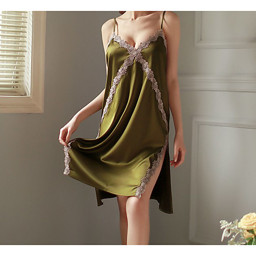 Women's Backless Cut Out Mesh Sexy Suits Nightwear Jacquard Solid Colored Green / White One-Size / Lace / Lace
Women's Backless Cut Out Mesh Sexy Suits Nightwear Jacquard Solid Colored Green / White One-Size / Lace / Lace