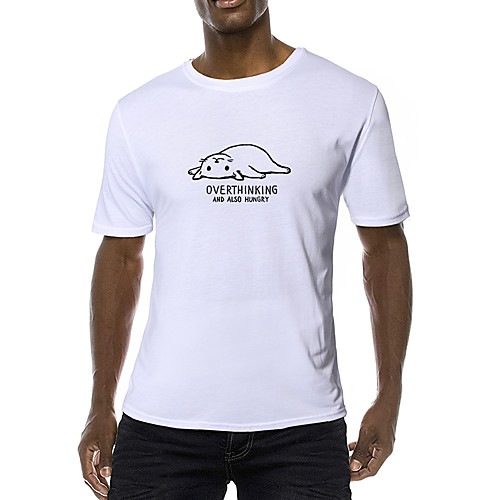 Men's T shirt Shirt Solid Colored Letter Animal Print Short Sleeve Daily Slim Tops Cotton Business Basic Round Neck White Blue Red / Sports
Men's T shirt Shirt Solid Colored Letter Animal Print Short Sleeve Daily Slim Tops Cotton Business Basic Round Neck White Blue Red / Sports