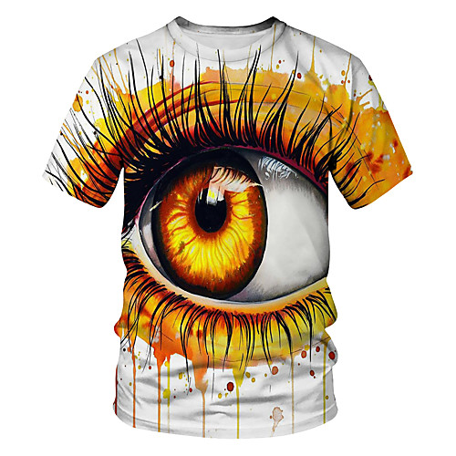 Men's T shirt Graphic Abstract 3D Eye Print Short Sleeve Going out Tops Streetwear Exaggerated White
Men's T shirt Graphic Abstract 3D Eye Print Short Sleeve Going out Tops Streetwear Exaggerated White