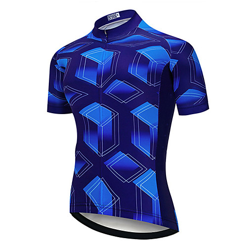 21Grams Men's Short Sleeve Cycling Jersey Summer Blue Gradient 3D Cube Bike Jersey Top Mountain Bike MTB Road Bike Cycling UV Resistant Quick Dry Breathable Sports Clothing Apparel / Stretchy
21Grams Men's Short Sleeve Cycling Jersey Summer Blue Gradient 3D Cube Bike Jersey Top Mountain Bike MTB Road Bike Cycling UV Resistant Quick Dry Breathable Sports Clothing Apparel / Stretchy