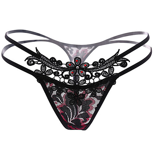 Women's Normal Flower / Cut Out / Mesh G-strings & Thongs Panties Micro-elastic Mid Waist 1 PC Purple One-Size / Lace / Lace
Women's Normal Flower / Cut Out / Mesh G-strings & Thongs Panties Micro-elastic Mid Waist 1 PC Purple One-Size / Lace / Lace