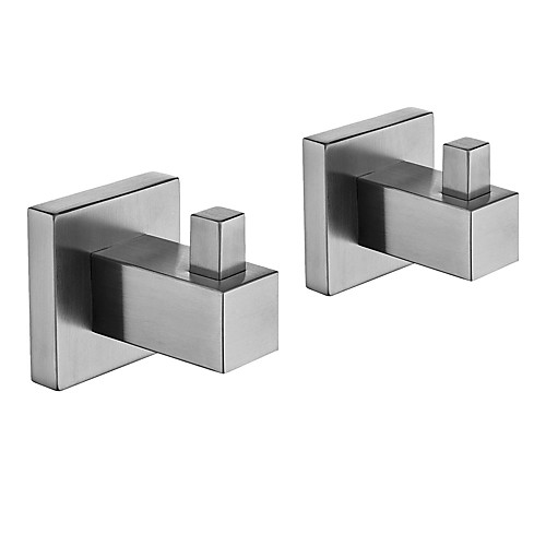 Robe Hooks New Design Stainless Steel Bathroom Hooks Wall Mounted Brushed Silvery 2pcs
Robe Hooks New Design Stainless Steel Bathroom Hooks Wall Mounted Brushed Silvery 2pcs
