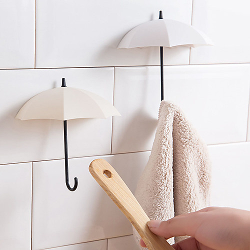 Creative Umbrella Shaped Key Hanger Hooks Plastic Wall Hooks for Kitchen and Bathroom Gadgets 3pcs
Creative Umbrella Shaped Key Hanger Hooks Plastic Wall Hooks for Kitchen and Bathroom Gadgets 3pcs