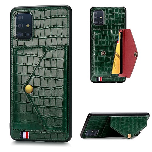 Case For Samsung Galaxy A91 / M80S / A81 / M60S / A71 Card Holder / with Stand / Magnetic Back Cover Solid Colored PU Leather / TPU For Galaxy A51/M31/A01/A11/A21/A41
Case For Samsung Galaxy A91 / M80S / A81 / M60S / A71 Card Holder / with Stand / Magnetic Back Cover Solid Colored PU Leather / TPU For Galaxy A51/M31/A01/A11/A21/A41