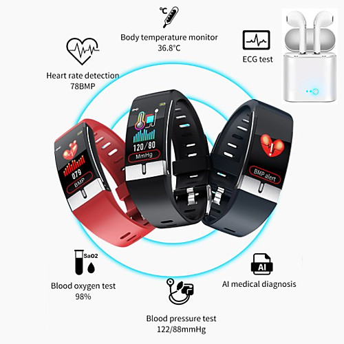 E66 Smartwatch Support Temperature/ ECGPPG Measurement, Bluetooth Fitness Equipment for IOS/ Android Phones with TWS Headphones
E66 Smartwatch Support Temperature/ ECGPPG Measurement, Bluetooth Fitness Equipment for IOS/ Android Phones with TWS Headphones