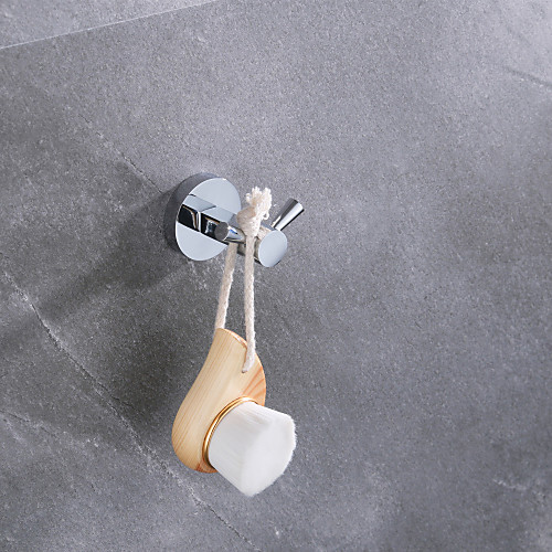Robe Hook Branch Shape Contemporary Brass Bathroom Double Rod Hooks Wall Mounted Chrome Silvery 1pc
Robe Hook Branch Shape Contemporary Brass Bathroom Double Rod Hooks Wall Mounted Chrome Silvery 1pc