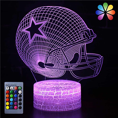 3D Illusion Night Light Desk Lamp 16 Colors Auto Gradual Changing USB Powered LED Lights with Touch Switch for Kids Gifts Home Decoration (3D Ball Cap Light)
3D Illusion Night Light Desk Lamp 16 Colors Auto Gradual Changing USB Powered LED Lights with Touch Switch for Kids Gifts Home Decoration (3D Ball Cap Light)