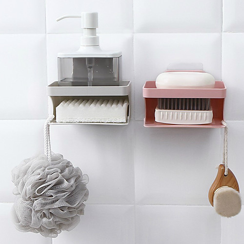 Double Soap Bath Non-trace Viscose Frame Wall Hung Toilet Soap Box Bathing Soap Drop From Shelf Of Drilling Hole
Double Soap Bath Non-trace Viscose Frame Wall Hung Toilet Soap Box Bathing Soap Drop From Shelf Of Drilling Hole