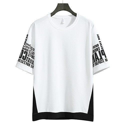 Men's Letter T-shirt Daily Round Neck White / Black / Red / Yellow / Short Sleeve
Men's Letter T-shirt Daily Round Neck White / Black / Red / Yellow / Short Sleeve