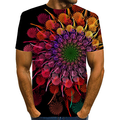 Men's T shirt Shirt 3D Short Sleeve Daily Tops Basic Exaggerated Round Neck Blue Purple Red
Men's T shirt Shirt 3D Short Sleeve Daily Tops Basic Exaggerated Round Neck Blue Purple Red