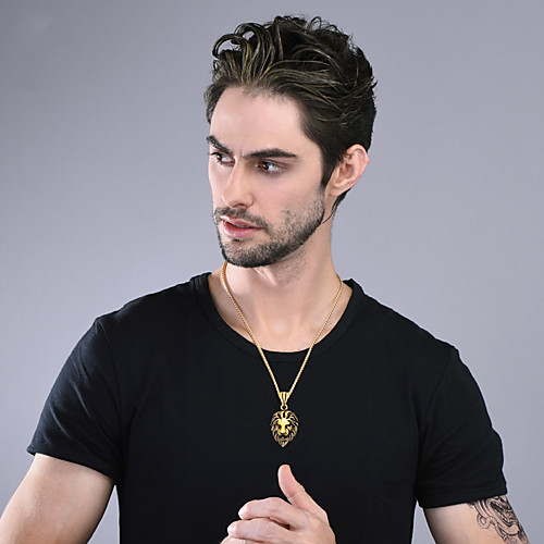 Pendant Necklace Necklace Charm Necklace Retro Lion Vintage Fashion Titanium Steel Gold Silver 505 cm Necklace Jewelry 1pc For Christmas Halloween Birthday Party Festival
Pendant Necklace Necklace Charm Necklace Retro Lion Vintage Fashion Titanium Steel Gold Silver 505 cm Necklace Jewelry 1pc For Christmas Halloween Birthday Party Festival