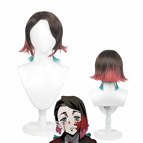 Demon Slayer: Kimetsu no Yaiba Enmu Cosplay Wigs Women's Bob 8 inch Heat Resistant Fiber Curly Brown Teen Adults' Anime Wig 
Demon Slayer: Kimetsu no Yaiba Enmu Cosplay Wigs Women's Bob 8 inch Heat Resistant Fiber Curly Brown Teen Adults' Anime Wig