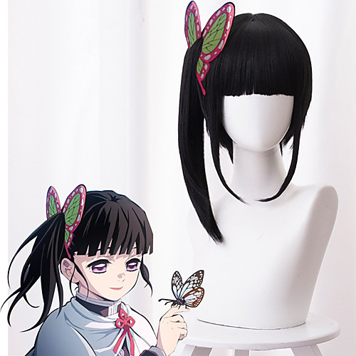 Demon Slayer: Kimetsu no Yaiba Tsuyuri Kanawo Cosplay Wigs Women's Neat Bang With Ponytail 17 inch Heat Resistant Fiber kinky Straight Black Adults' Anime Wig
Demon Slayer: Kimetsu no Yaiba Tsuyuri Kanawo Cosplay Wigs Women's Neat Bang With Ponytail 17 inch Heat Resistant Fiber kinky Straight Black Adults' Anime Wig