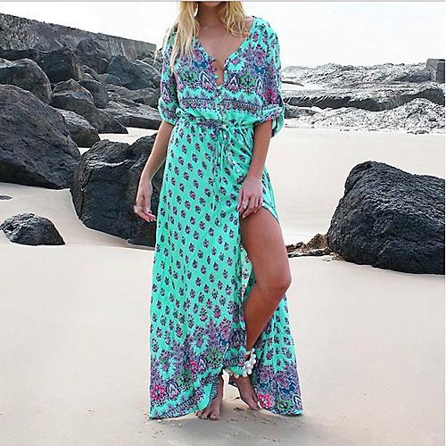 Women's A Line Dress - 3/4 Length Sleeve Floral Summer Casual Mumu 2020 Blushing Pink Green Navy Blue S M L XL XXL XXXL
Women's A Line Dress - 3/4 Length Sleeve Floral Summer Casual Mumu 2020 Blushing Pink Green Navy Blue S M L XL XXL XXXL