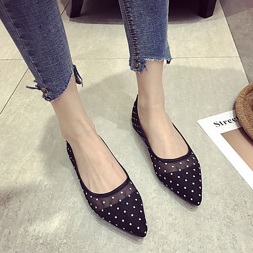 Women's Loafers & Slip-Ons Flat Heel Pointed Toe Closed Toe Daily Mesh Summer Black Beige Gray
Women's Loafers & Slip-Ons Flat Heel Pointed Toe Closed Toe Daily Mesh Summer Black Beige Gray