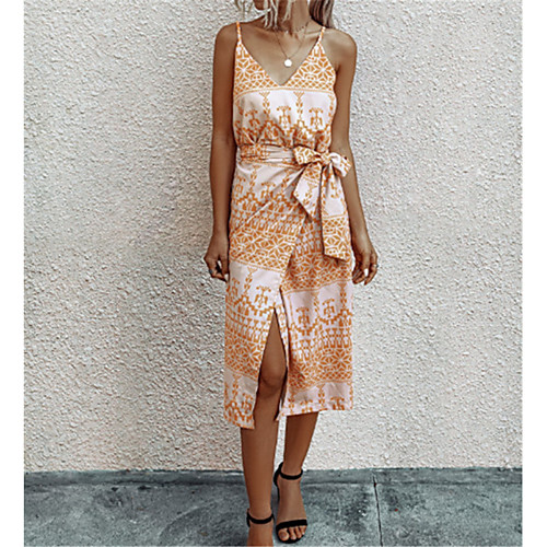 Women's Strap Dress Midi Dress Green Orange White Black Sleeveless Leopard Backless Summer Casual 2021 S M L XL
Women's Strap Dress Midi Dress Green Orange White Black Sleeveless Leopard Backless Summer Casual 2021 S M L XL