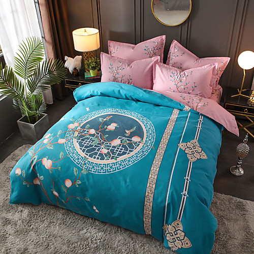 4 Pieces Chinoiserie Duvet Cover Set Elegant Floral Pattern Brushed Comfortable Beddings
4 Pieces Chinoiserie Duvet Cover Set Elegant Floral Pattern Brushed Comfortable Beddings