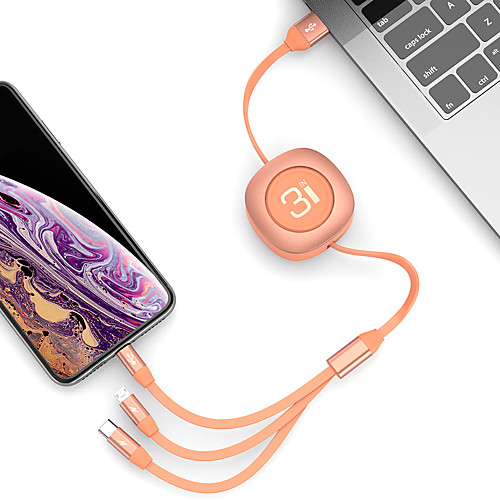 ROCK Micro USB / Lightning / Type-C Cable 2 A 1.2m(4Ft) Flat / 1 to 3 / Quick Charge
ROCK Micro USB / Lightning / Type-C Cable 2 A 1.2m(4Ft) Flat / 1 to 3 / Quick Charge