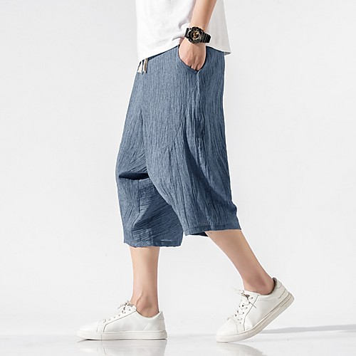 Men's Sporty Chinoiserie Loose Chinos Pants - Solid Colored Drawstring Comfort Cotton Black Blue Dark Gray US32 / UK32 / EU40 / US34 / UK34 / EU42 / US38 / UK38 / EU46
Men's Sporty Chinoiserie Loose Chinos Pants - Solid Colored Drawstring Comfort Cotton Black Blue Dark Gray US32 / UK32 / EU40 / US34 / UK34 / EU42 / US38 / UK38 / EU46