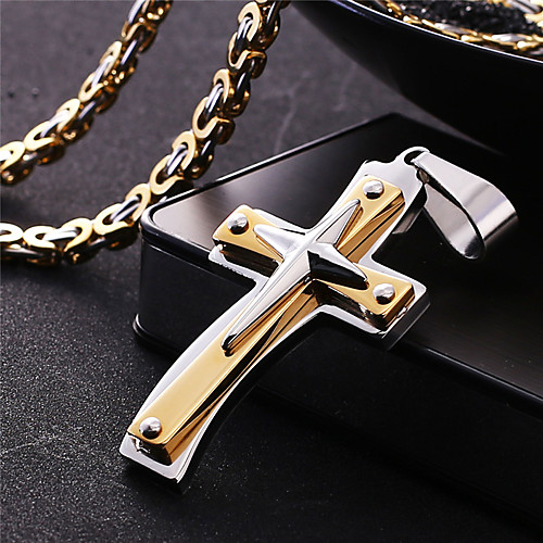 Men's Necklace Crossover Artistic Classic Titanium Steel Gold 55 cm Necklace Jewelry 1pc For Anniversary Street Festival
Men's Necklace Crossover Artistic Classic Titanium Steel Gold 55 cm Necklace Jewelry 1pc For Anniversary Street Festival