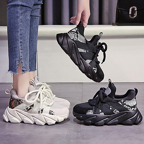 Women's Trainers / Athletic Shoes Spring / Summer Flat Heel Round Toe Daily Tissage Volant Black / Beige
Women's Trainers / Athletic Shoes Spring / Summer Flat Heel Round Toe Daily Tissage Volant Black / Beige