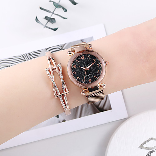 Women's Steel Band Watches Elegant Fashion Black Rose Gold Stainless Steel Chinese Quartz Rose Gold Black Chronograph Cute New Design 2 Piece Analog One Year Battery Life
Women's Steel Band Watches Elegant Fashion Black Rose Gold Stainless Steel Chinese Quartz Rose Gold Black Chronograph Cute New Design 2 Piece Analog One Year Battery Life