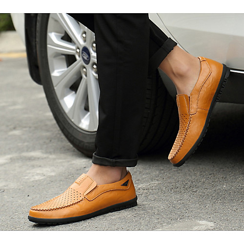 Men's Spring & Summer Casual Daily Loafers & Slip-Ons Leather Black / Yellow / Brown
Men's Spring & Summer Casual Daily Loafers & Slip-Ons Leather Black / Yellow / Brown