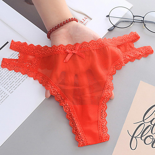 Women's Lace / Cut Out / Mesh G-strings & Thongs Panties - Normal Low Waist Blushing Pink Fuchsia Red One-Size
Women's Lace / Cut Out / Mesh G-strings & Thongs Panties - Normal Low Waist Blushing Pink Fuchsia Red One-Size