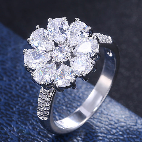 Women's Ring Belle Ring AAA Cubic Zirconia 1pc White Copper Silver-Plated Irregular Statement Luxury Party Evening Gift Jewelry Geometrical Wearable
Women's Ring Belle Ring AAA Cubic Zirconia 1pc White Copper Silver-Plated Irregular Statement Luxury Party Evening Gift Jewelry Geometrical Wearable