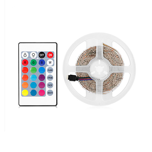 3m Flexible LED Light Strips 180 LEDs 2835 SMD 8mm 1 24Keys Remote Controller 1 set RGB Halloween Christmas Party Decorative TV Background 5 V
3m Flexible LED Light Strips 180 LEDs 2835 SMD 8mm 1 24Keys Remote Controller 1 set RGB Halloween Christmas Party Decorative TV Background 5 V
