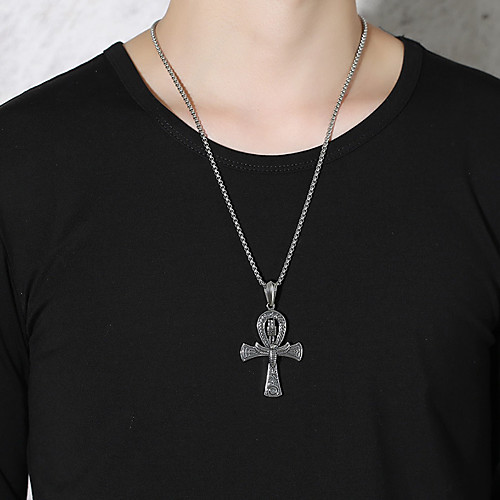 Pendant Necklace Statement Necklace Necklace Cross European Trendy Rock Hip Hop Titanium Steel Black Gold Silver 60 cm Necklace Jewelry For Street
Pendant Necklace Statement Necklace Necklace Cross European Trendy Rock Hip Hop Titanium Steel Black Gold Silver 60 cm Necklace Jewelry For Street